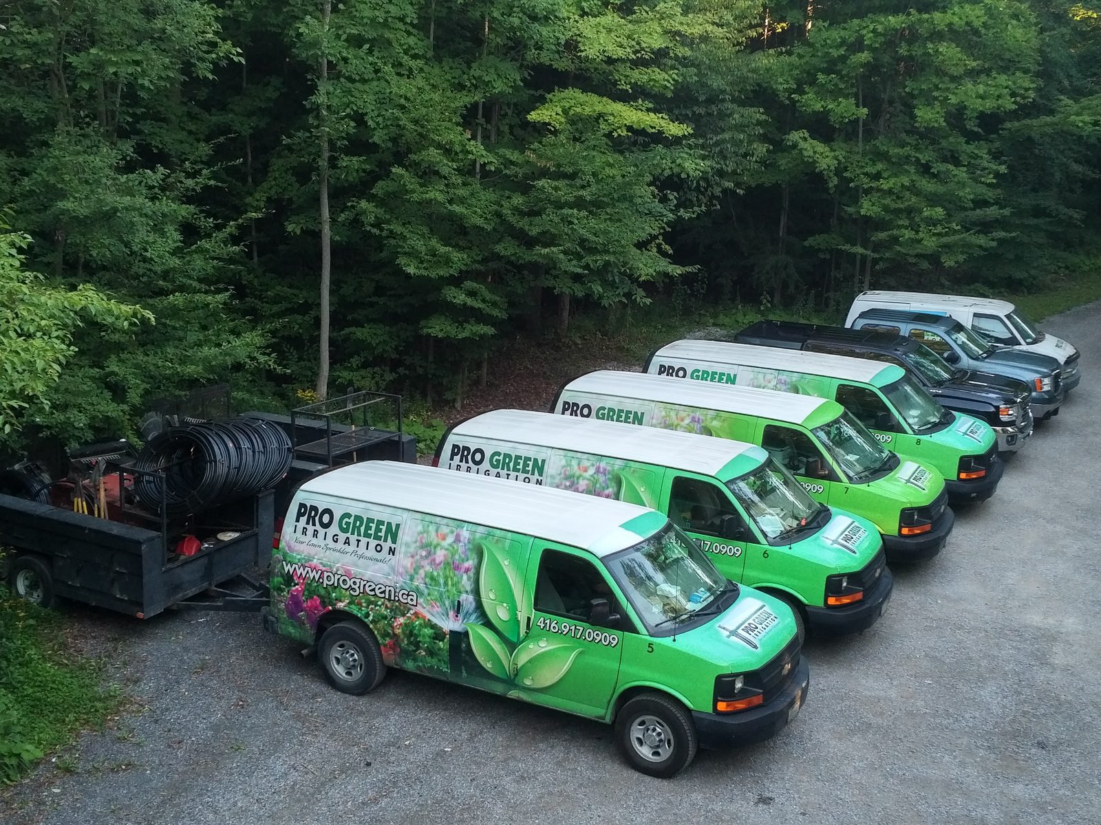 Pro Green Irrigation service vehicle fleet